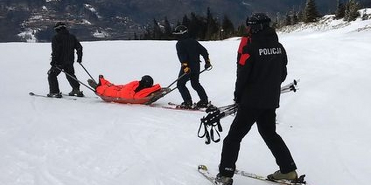 Policjanci na nartach