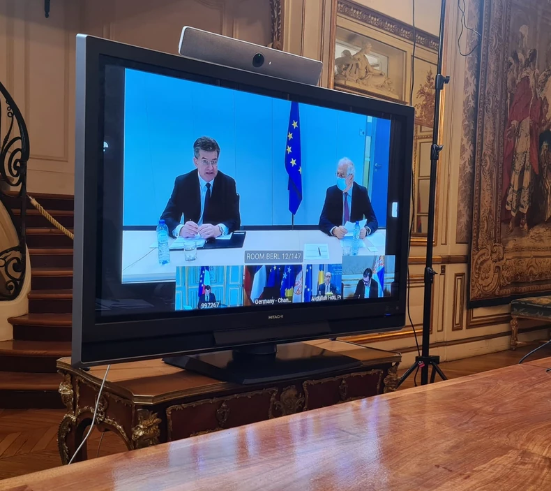 Miroslav Lajčak i Žosep Borel