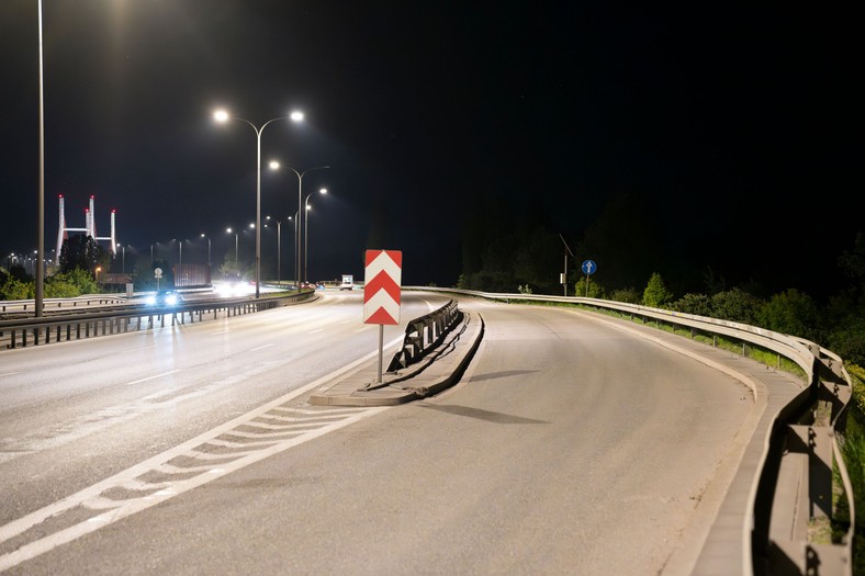 Okolice mostu Siekierkowskiego w Warszawie