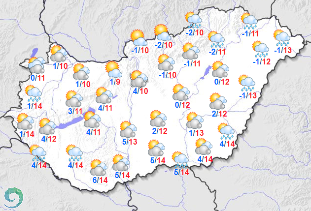 Helyenként előfordulhat záporeső /fotó: met.hu