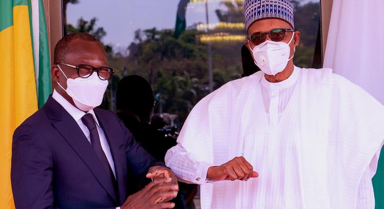 President Muhammadu Buhari hosts Beninese President, Patrice Talon, at Aso Villa