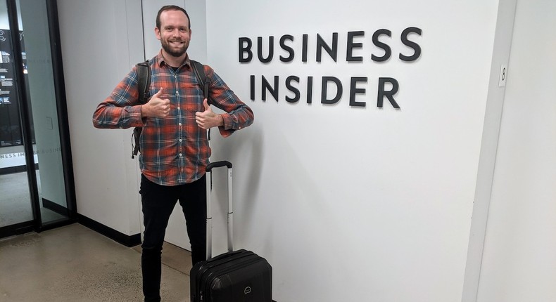 I departed Business Insider's headquarters on a Tuesday afternoon, loaded up with plenty of snacks, tons reading material, hours of podcasts, fully charged batteries, and high hopes.