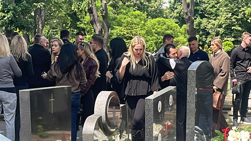 Ćerka Kristina na pomenu