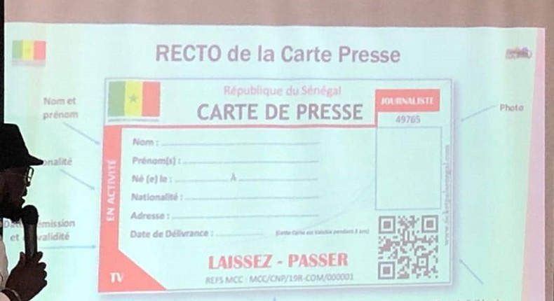 carte presse senegal