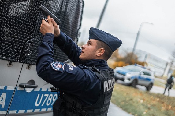 ćwiczenia poznańskich policjantów fot. KMP Poznań