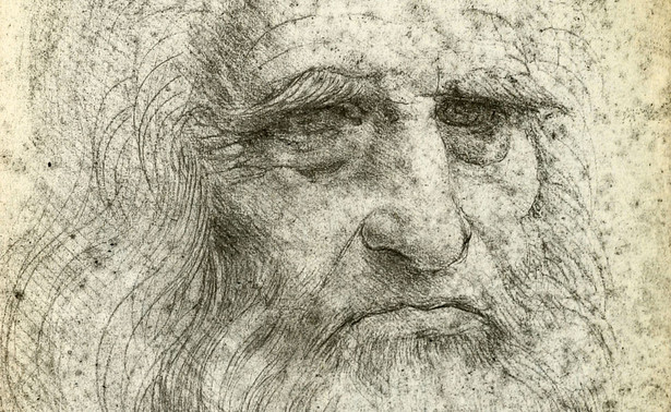 Leonardo da Vinci. Autoportret z 1512 roku