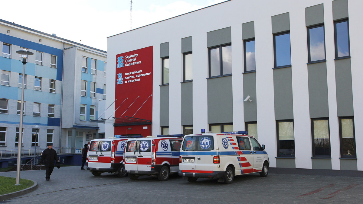 Awantura w szpitalu w Kielcach. Pacjent pobił pielęgniarkę