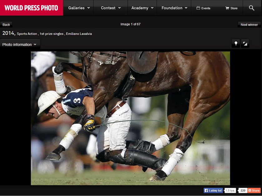 World Press Photo 2014 rozstrzygnięte. Zobacz najlepsze sportowe zdjęcia!
