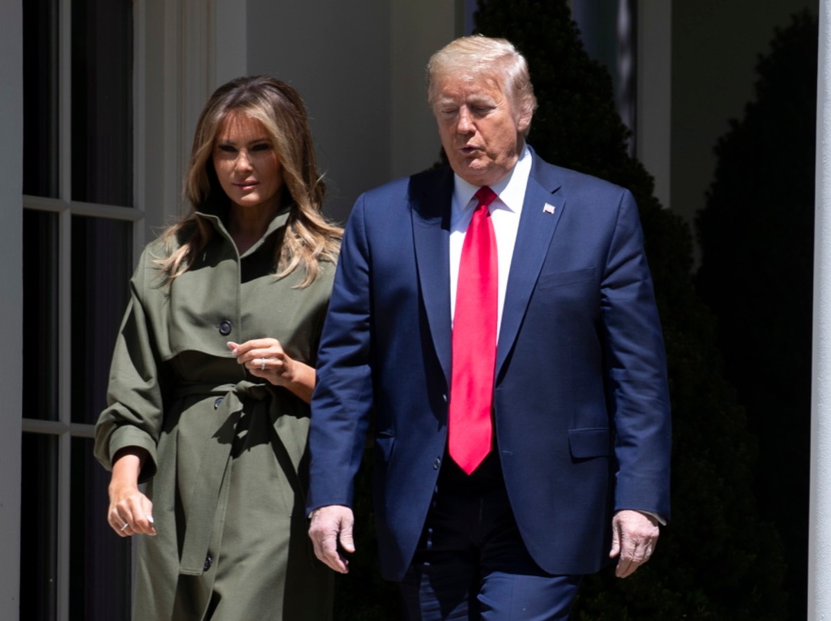 Melania i Donald Trumpowie