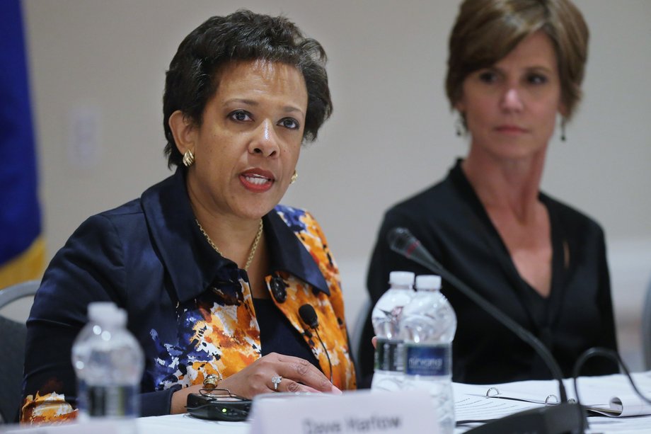 Loretta Lynch, the former attorney general, and Sally Yates, the former acting attorney general.