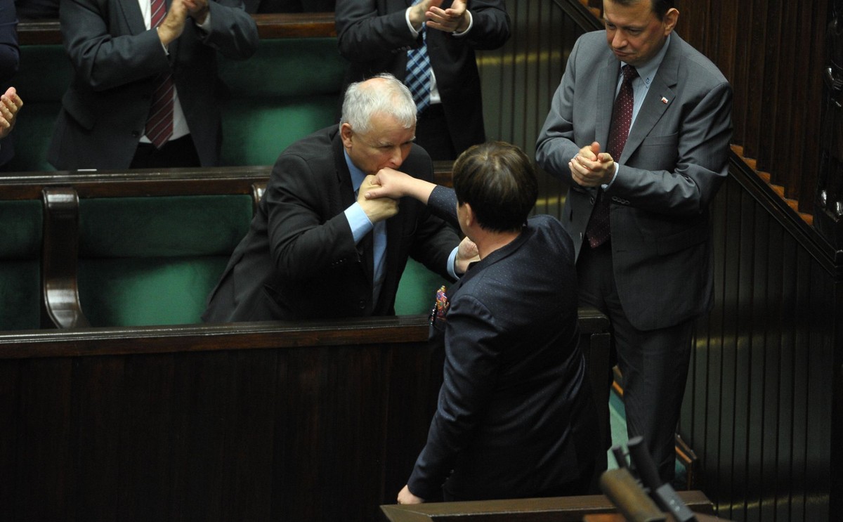 Beata Szydło i Jarosław Kaczyński