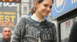 Katie Holmes w zimowym sweterku