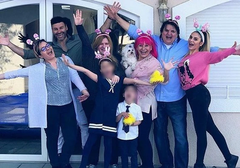Zorica Brunclik sa porodicom
