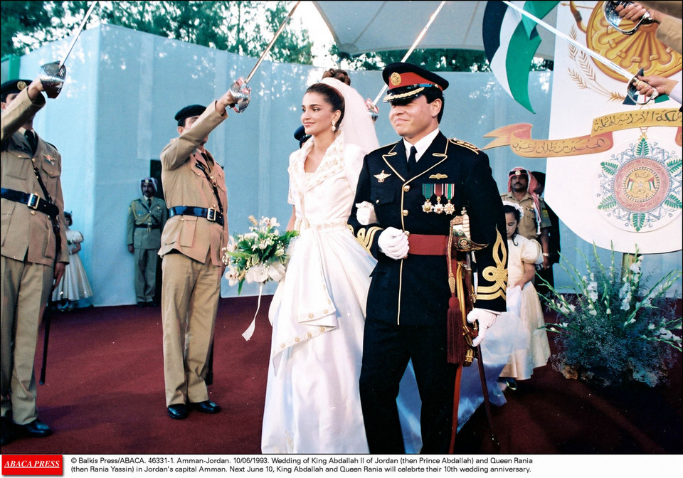 Ślub księcia Abdullah (późniejszego króla Jordanii) i Ranii Yassin 