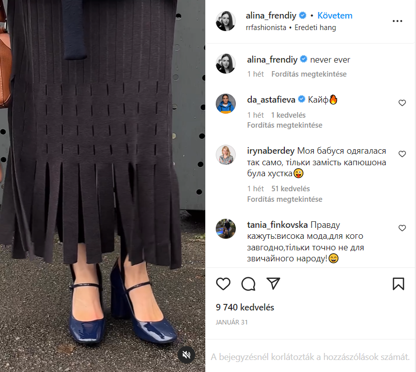 Alina elbűvölő volt a rojtos AERON szoknyában