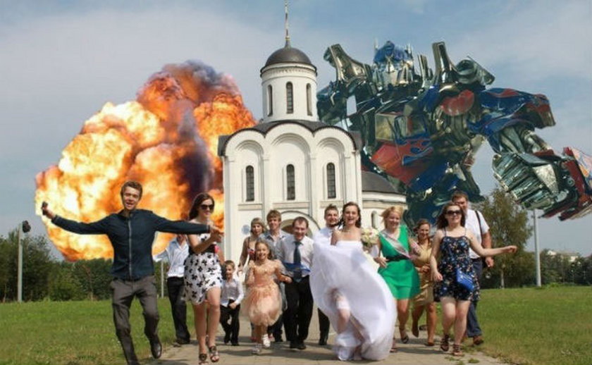 Ślubne zdjęcia z Rosji. Śmieszne zdjęcia z Rosji