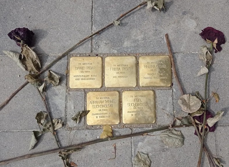 Pierwsze w Białymstoku kamienie pamięci "Stolpersteine", sierpień 2023