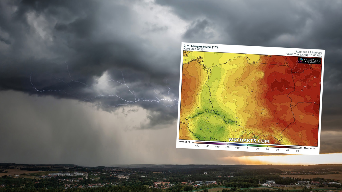 Pogoda na wtorek 24 sierpnia. Będzie niespokojnie. Ryzyko podtopień