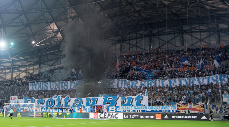 A Marseille-szurkolók igazi fanatikusok /Fotó: AFP
