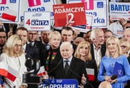 Prezes PiS Jarosław Kaczyński na regionalnej konwencji partii w Małopolsce