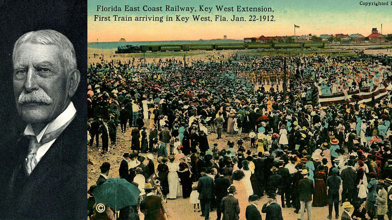 Henry Morrison Flagler i przyjazd pierwszego pociągu do Key West