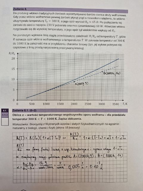 Matura 2023 - fizyka rozszerzona — rozwiązanie zad. 8.1