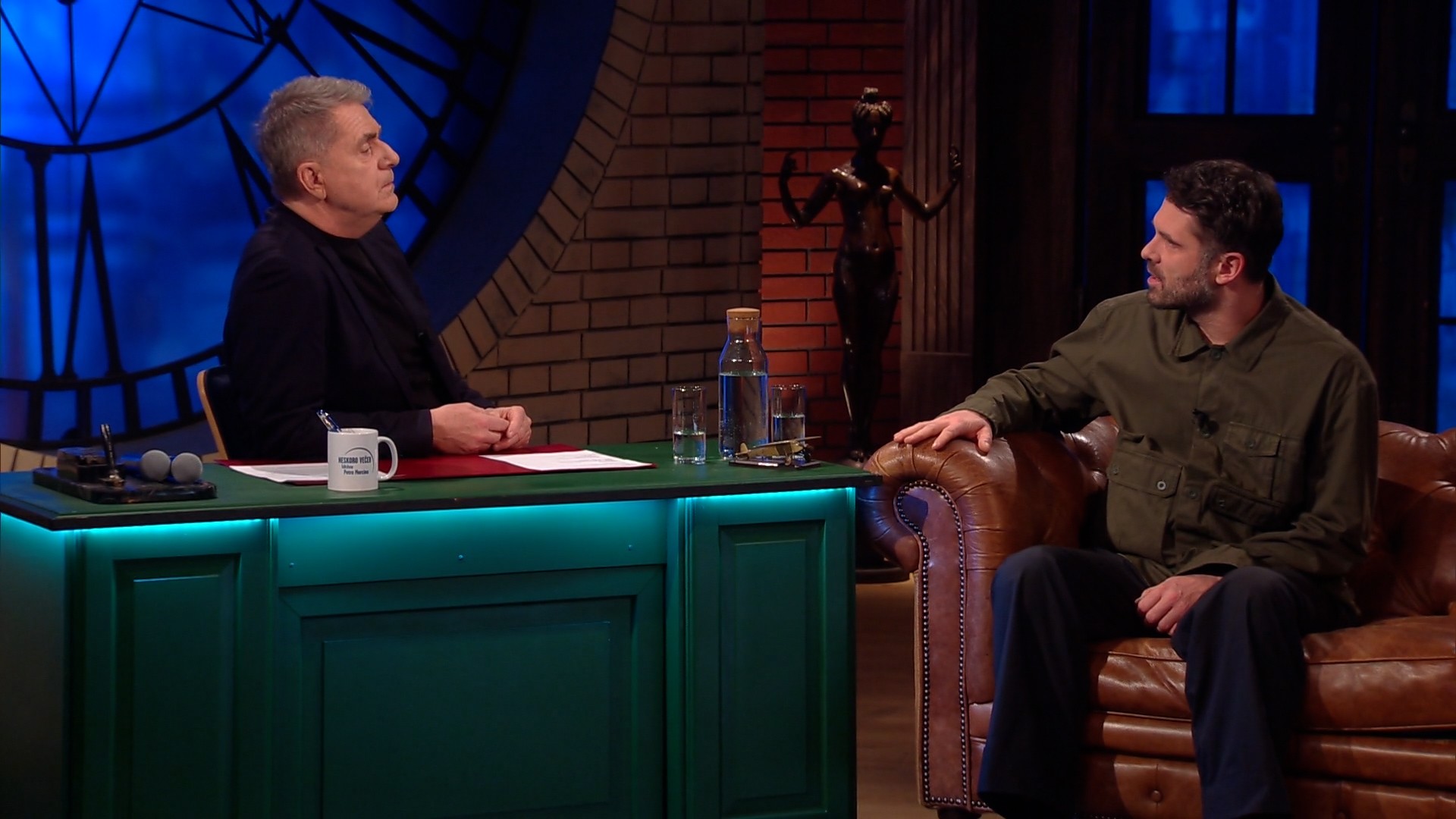 Ján Dobrík v talkšou Neskoro večer.