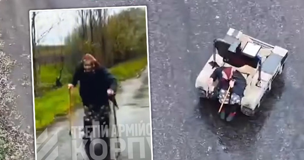 Robot uratował staruszkę w strefie wojny. Nagranie porusza świat