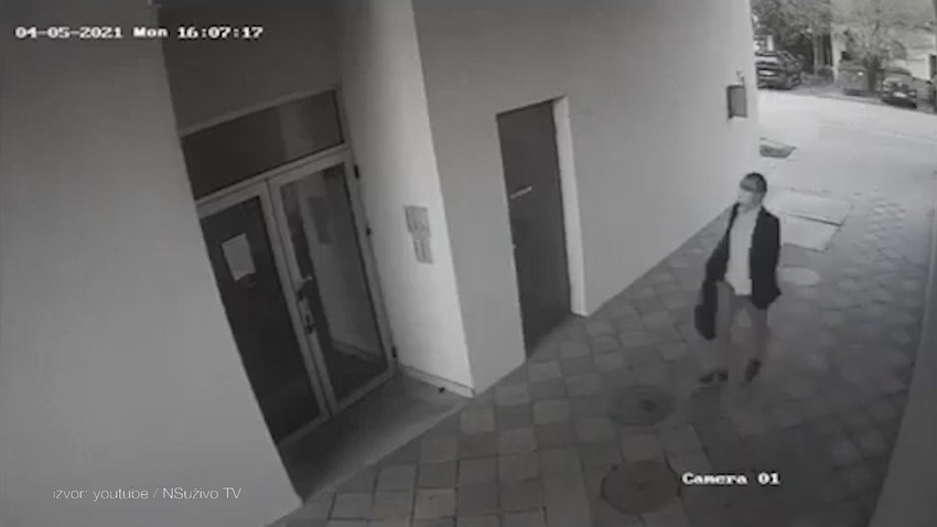 Nadzorne kamere snimile su muškarca koji je ušao u zgradu sa eksplozivom