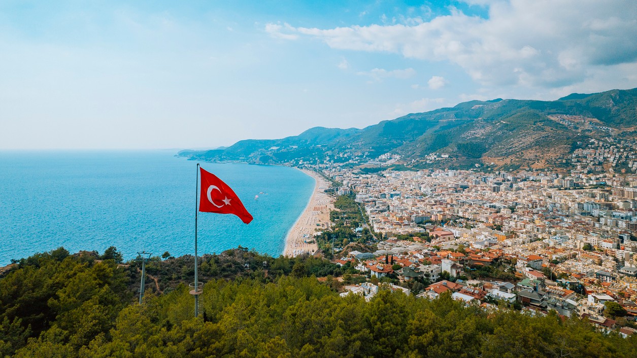Turecké letovisko Alanya. 