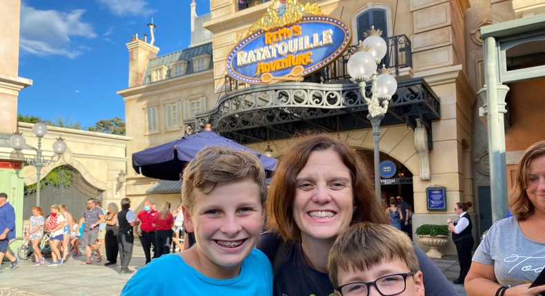 I spent a day in Epcot with my husband and kids.Kari Becker