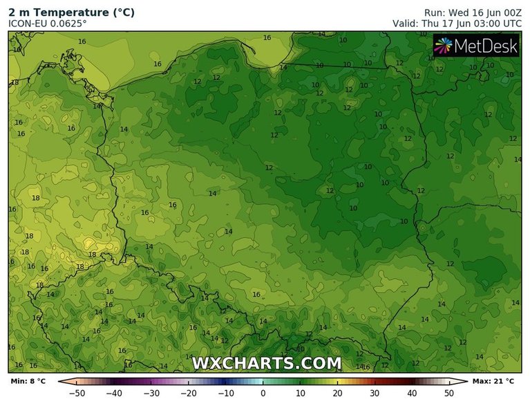 W nocy na wschodzie i północnym wschodzie będzie chłodno