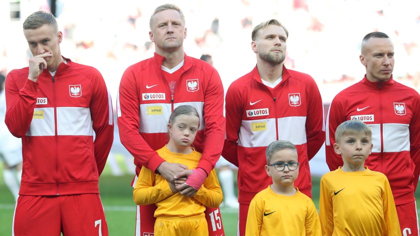 Kamil Glik z Natalią przed meczem z Walią