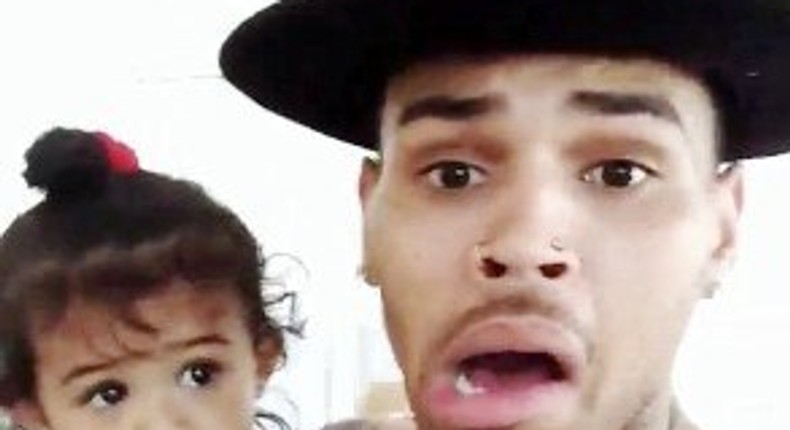 Chris Brown and daughter, Royalty