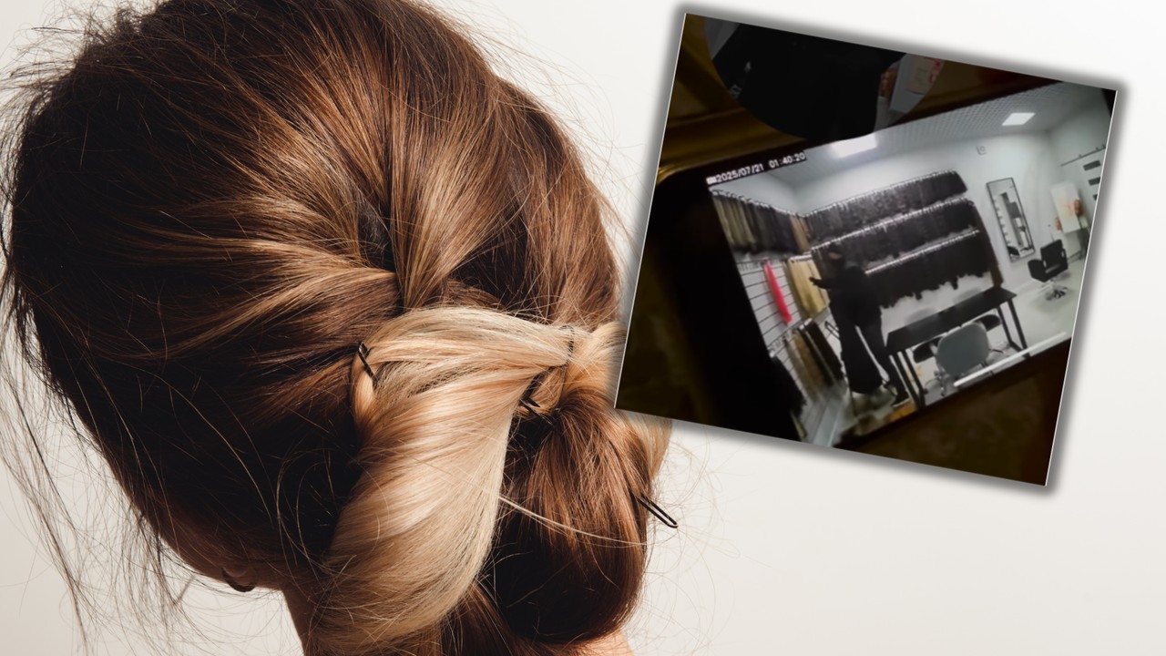 Zuchwałe włamanie w Warszawie. Złodziej ukradł 50 kg włosów. Wszystko się nagrało