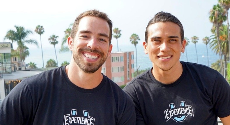 The U Experience cofounders Adam Bragg (L) and Lane Russell (R).