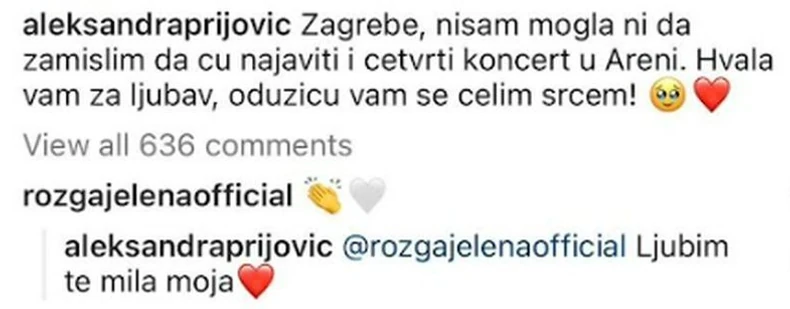 Komentari ispod Prijine objave