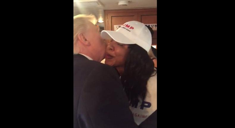 trump kiss