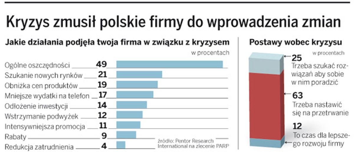 Kryzys zmusił polskie firmy do wprowadzenia zmian