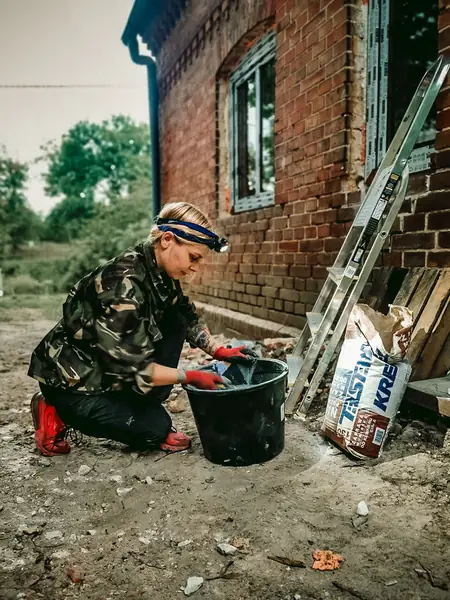 Remont starego poniemieckiego domu z cegły