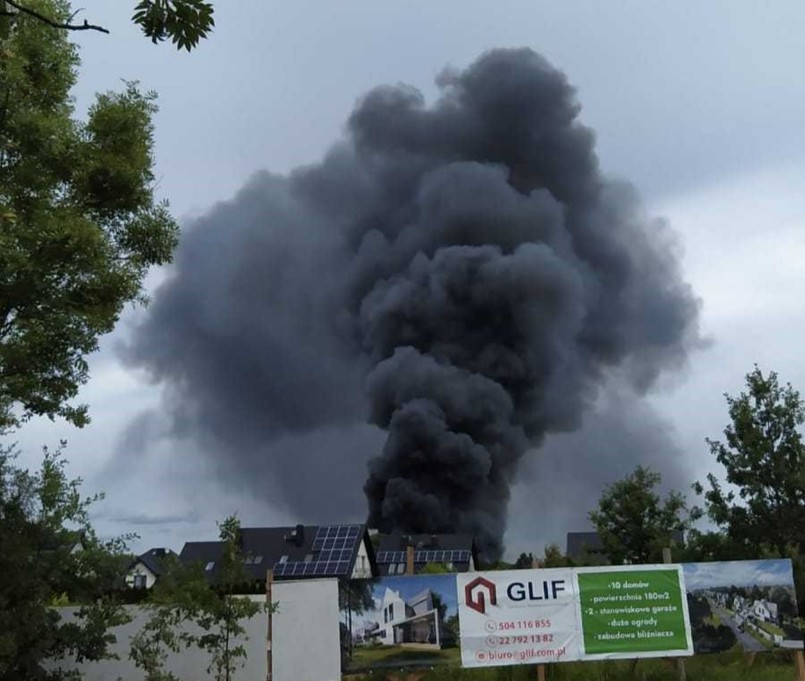 Pożar w Żółwinie