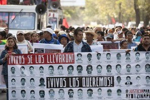 University Students In Mexico City March In Support Of Missing Students