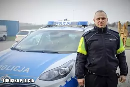 Policjant drogówki uratował życie rowerzyście