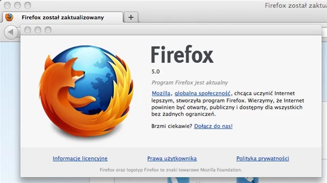 Firefox 5.0 do pobrania | Firefox 5.0 FAQ | Co trzeba wiedzieć przed  instalacją Firefoksa 5.0?