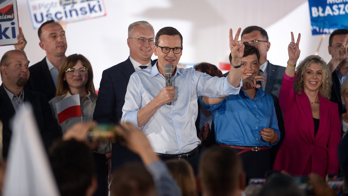 Morawiecki w Otwocku: Tusk się czepiał niemieckiej spódnicy Merkel