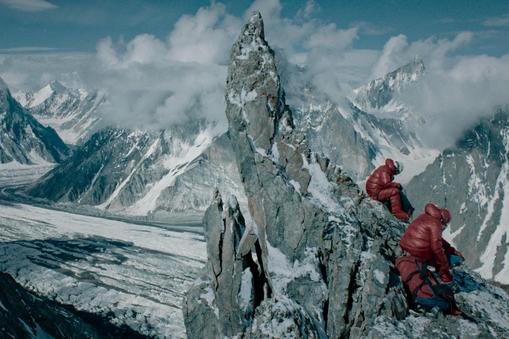 Kadry z filmu „Broad Peak w reż. Leszka Dawida. 
