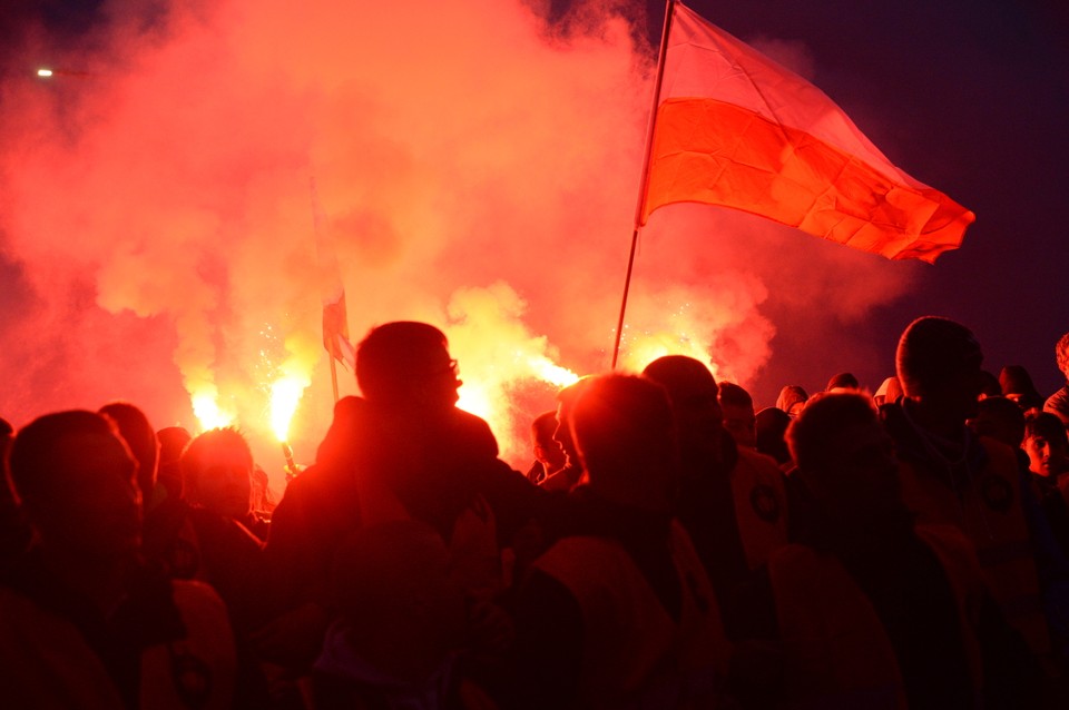 WARSZAWA MARSZ NIEPODLEGŁOŚCI 2014 NARODOWCY (uczestnicy marszu)