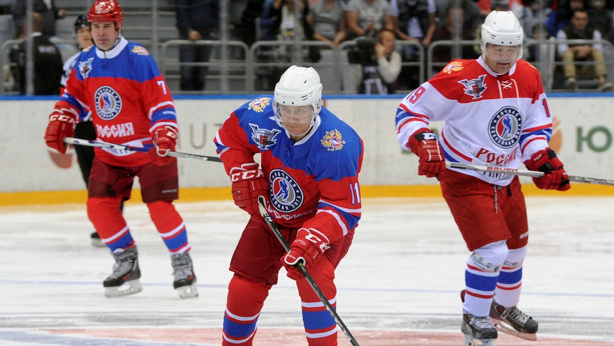 Russian President Putin takes part in gala game of the Night Ice Hockey League in Sochi