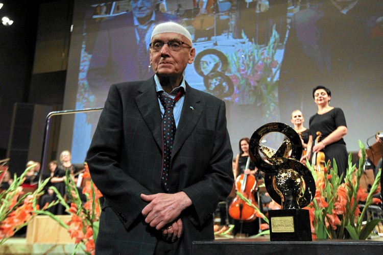 Wojciech Kilar uhonorowany statuetką Nagrody Pokoju ' Wieczna Miłość' (1.09.2013)