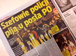 Szefowie policji pili u posła PO. "Była zrzutka na alkohol"